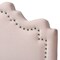 Baxton Studio Nadeen Light Pink Velvet Upholstered Twin Size Headboard 156-9339 - alternate 6